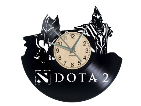 W0334 DOTA2  ZEGAR SCIENNY ZEGAR DEKORACYJNY ZEGAZ Z PŁYTY WINYLOWEJ EVEVO EVEVEO.PL