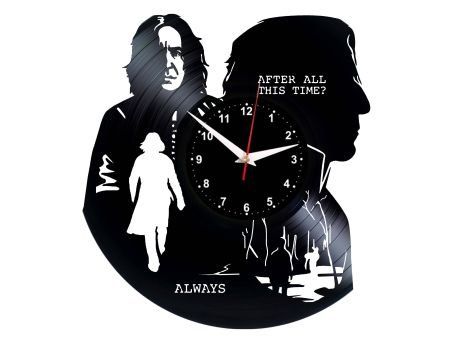 W0353 Harry Potter  ZEGAR SCIENNY ZEGAR DEKORACYJNY ZEGAZ Z PŁYTY WINYLOWEJ EVEVO EVEVEO.PL