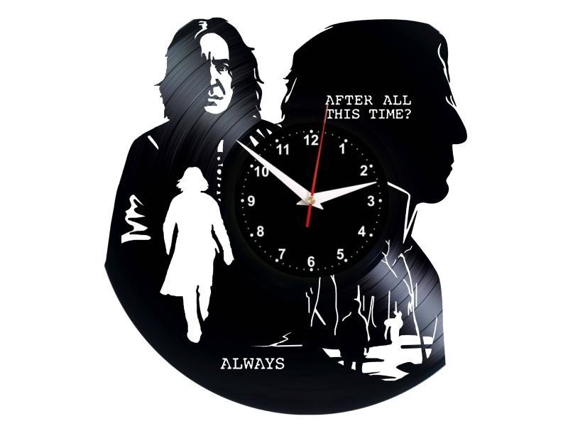 W0353 Harry Potter  ZEGAR SCIENNY ZEGAR DEKORACYJNY ZEGAZ Z PŁYTY WINYLOWEJ EVEVO EVEVEO.PL