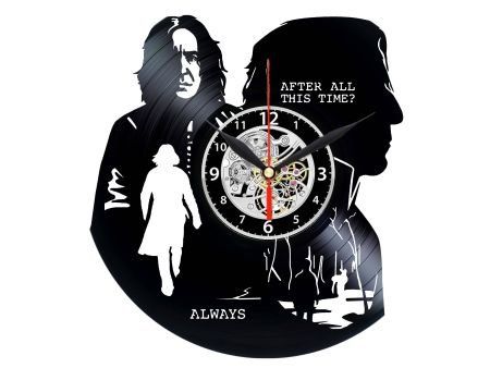 W0353 Harry Potter  ZEGAR SCIENNY ZEGAR DEKORACYJNY ZEGAZ Z PŁYTY WINYLOWEJ EVEVO EVEVEO.PL