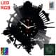 Berlin Zegar Ścienny Podświetlany LED RGB Na Pilota Płyta Winylowa Nowoczesny Dekoracyjny Na Prezent Urodziny