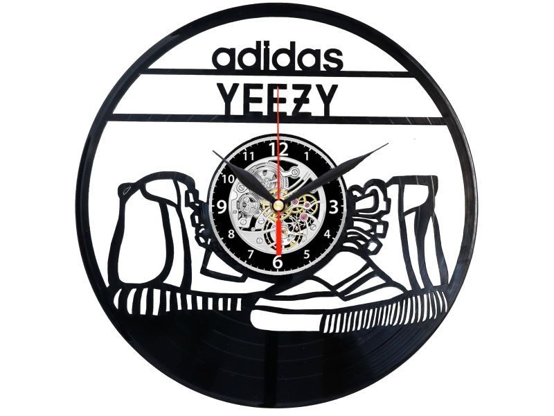 Adidas Yeezy ZEGAR SCIENNY ZEGAR DEKORACYJNY ZEGAZ Z PŁYTY WINYLOWEJ EVEVO EVEVEO.PL