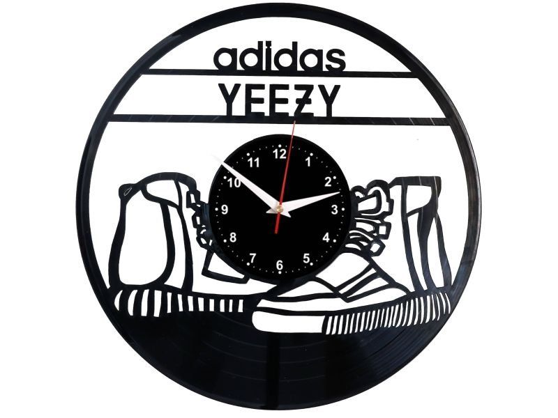 Adidas Yeezy ZEGAR SCIENNY ZEGAR DEKORACYJNY ZEGAZ Z PŁYTY WINYLOWEJ EVEVO EVEVEO.PL