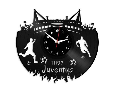 Juventus ZEGAR SCIENNY ZEGAR DEKORACYJNY ZEGAZ Z PŁYTY WILOWEJ EVEVO EVEVEO.PL