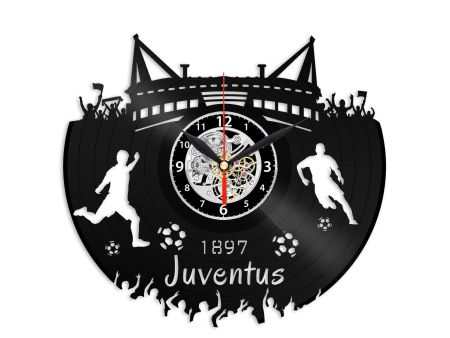 Juventus ZEGAR SCIENNY ZEGAR DEKORACYJNY ZEGAZ Z PŁYTY WILOWEJ EVEVO EVEVEO.PL