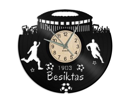 Besiktas ZEGAR SCIENNY ZEGAR DEKORACYJNY ZEGAZ Z PŁYTY WILOWEJ EVEVO EVEVEO.PL