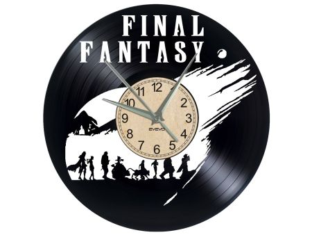 FINAL FANTASY ZEGAR SCIENNY ZEGAR DEKORACYJNY ZEGAZ Z PŁYTY WILOWEJ EVEVO EVEVEO.PL