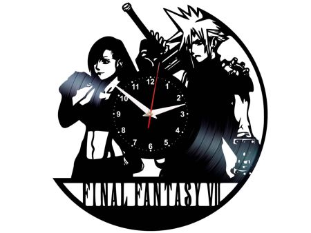 Final Fantasy ZEGAR SCIENNY ZEGAR DEKORACYJNY ZEGAZ Z PŁYTY WILOWEJ EVEVO EVEVEO.PL