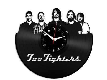 Foo FIghters ZEGAR SCIENNY ZEGAR DEKORACYJNY ZEGAZ Z PŁYTY WILOWEJ EVEVO EVEVEO.PL