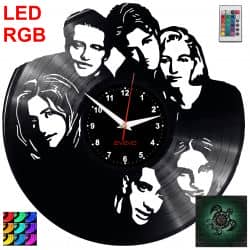 Friends Zegar Ścienny Podświetlany LED RGB Na Pilota Płyta Winylowa Nowoczesny Dekoracyjny Na Prezent Urodziny