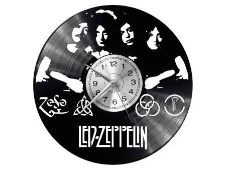 Led Zeppelin Zegar Ścienny Płyta Winylowa Nowoczesny Dekoracyjny Na Prezent Urodziny