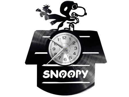 Snoopy Zegar Ścienny  Płyta Winylowa Nowoczesny Dekoracyjny Na Prezent Urodziny