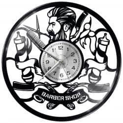 Barber Shop Salon Fryzjerski Zegar Ścienny Płyta Winylowa Nowoczesny Dekoracyjny Na Prezent Urodziny