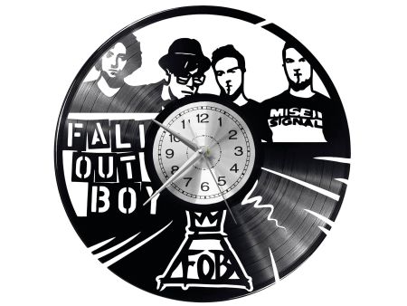 Fall Out Boy Zegar Ścienny Płyta Winylowa Nowoczesny Dekoracyjny Na Prezent Urodziny