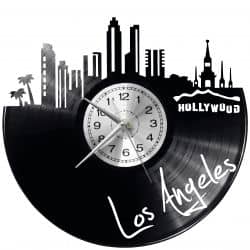 Los Angeles Zegar Ścienny Płyta Winylowa Nowoczesny Dekoracyjny Na Prezent Urodziny