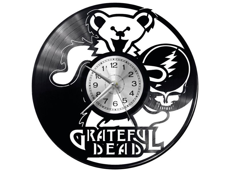 Grateful Dead Zegar Ścienny Płyta Winylowa Nowoczesny Dekoracyjny Na Prezent Urodziny