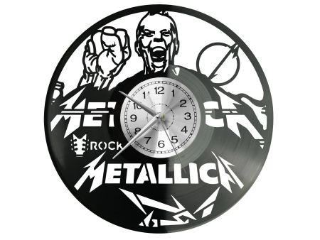 Metallica Zegar Ścienny Płyta Winylowa Nowoczesny Dekoracyjny Na Prezent Urodziny