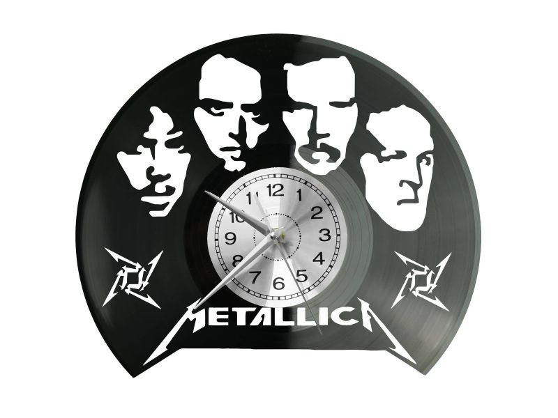 Metallica Zegar Ścienny Płyta Winylowa Nowoczesny Dekoracyjny Na Prezent Urodziny