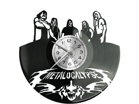 Metalocalypse Zegar Ścienny Płyta Winylowa Nowoczesny Dekoracyjny Na Prezent Urodziny