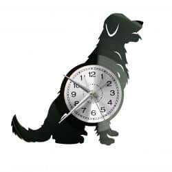 Pies Golden Retriver Zegar Ścienny Płyta Winylowa Nowoczesny Dekoracyjny Na Prezent Urodziny