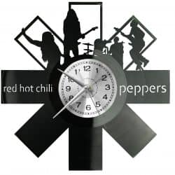 Red Hot Chili Peppers Zegar Ścienny Płyta Winylowa Nowoczesny Dekoracyjny Na Prezent Urodziny