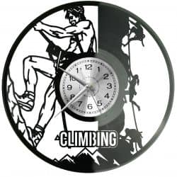 Rock Climbing Zegar Ścienny Płyta Winylowa Nowoczesny Dekoracyjny Na Prezent Urodziny