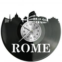 Rome Zegar Ścienny Płyta Winylowa Nowoczesny Dekoracyjny Na Prezent Urodziny