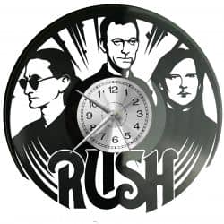Rush White Zegar Ścienny Płyta Winylowa Nowoczesny Dekoracyjny Na Prezent Urodziny