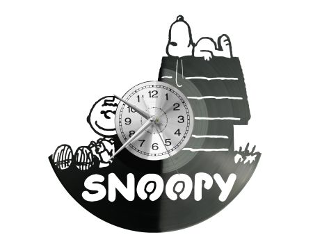 Snoopy Zegar Ścienny Płyta Winylowa Nowoczesny Dekoracyjny Na Prezent Urodziny