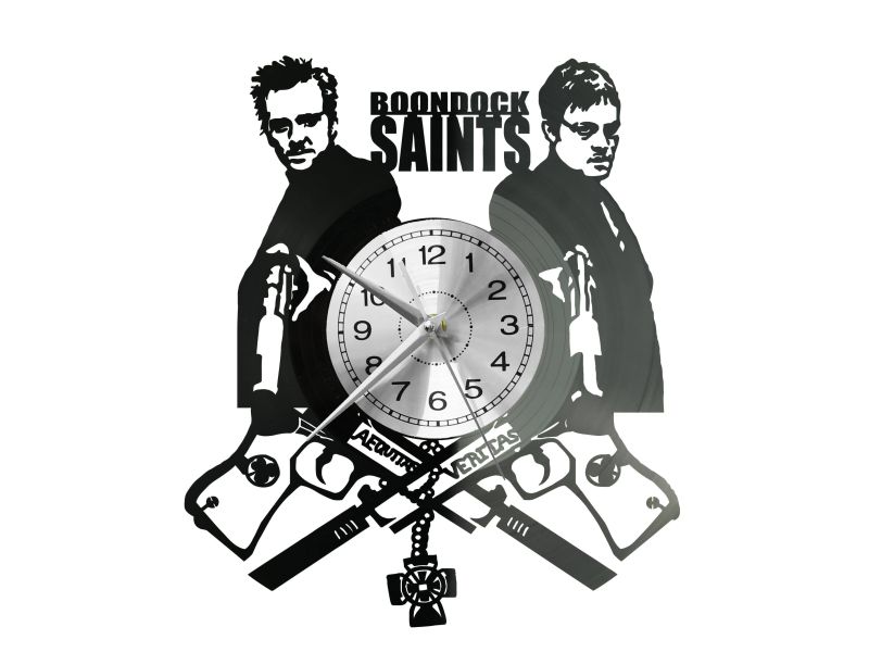 The Boondock Saints Zegar Ścienny Płyta Winylowa Nowoczesny Dekoracyjny Na Prezent Urodziny