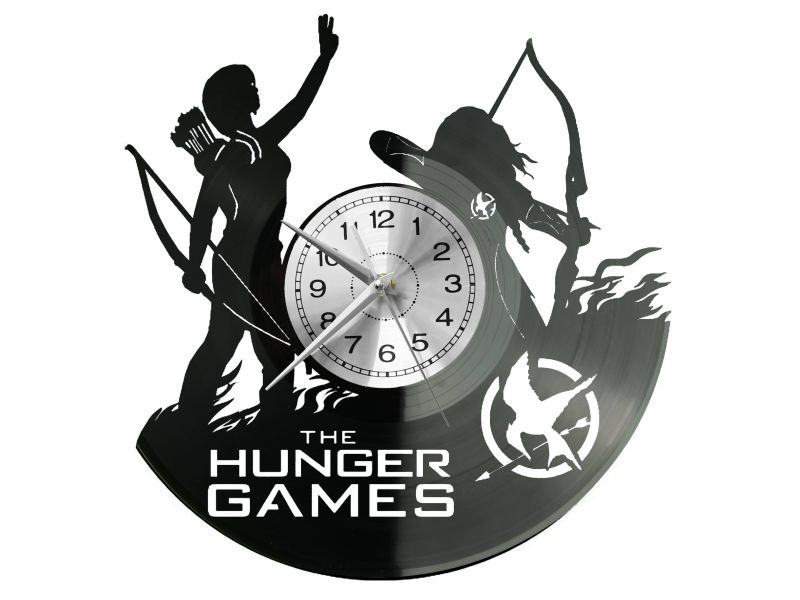 The Hunger Games Zegar Ścienny Płyta Winylowa Nowoczesny Dekoracyjny Na Prezent Urodziny