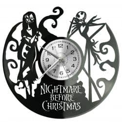 The Nightmare Before Christmas Zegar Ścienny Płyta Winylowa Nowoczesny Dekoracyjny Na Prezent Urodziny