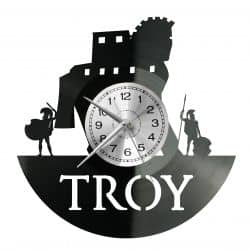 Troy Zegar Ścienny Płyta Winylowa Nowoczesny Dekoracyjny Na Prezent Urodziny
