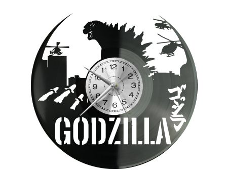 Godzilla Zegar Ścienny Płyta Winylowa Nowoczesny Dekoracyjny Na Prezent Urodziny