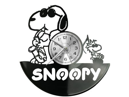 Snoopy Zegar Ścienny Płyta Winylowa Nowoczesny Dekoracyjny Na Prezent Urodziny