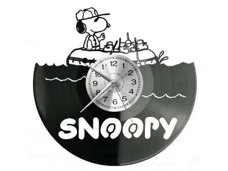 Snoopy Zegar Ścienny Płyta Winylowa Nowoczesny Dekoracyjny Na Prezent Urodziny