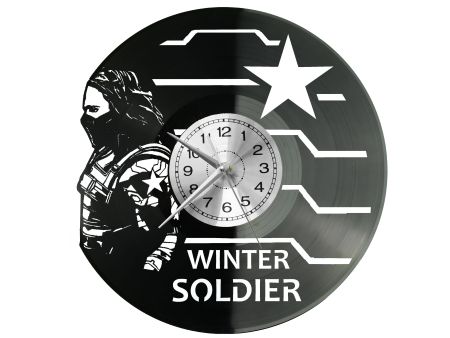 Winter Soldier Zegar Ścienny Płyta Winylowa Nowoczesny Dekoracyjny Na Prezent Urodziny