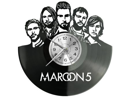 Maroon5 Zegar Ścienny Płyta Winylowa Nowoczesny Dekoracyjny Na Prezent Urodziny