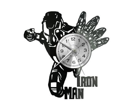 Ironman Zegar Ścienny Płyta Winylowa Nowoczesny Dekoracyjny Na Prezent Urodziny