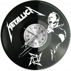 METAL ROCK BAND Zegar Ścienny Płyta Winylowa Nowoczesny Dekoracyjny Na Prezent Urodziny