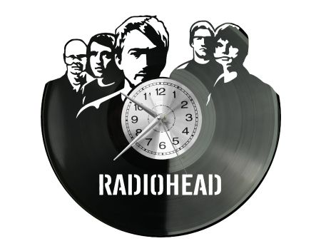 Radiohead Zegar Ścienny Płyta Winylowa Nowoczesny Dekoracyjny Na Prezent Urodziny