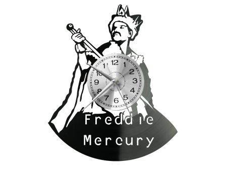 Freddie Mercury Zegar Ścienny Płyta Winylowa Nowoczesny Dekoracyjny Na Prezent Urodziny