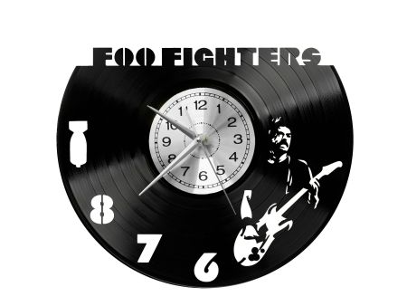 Foo Fighters Zegar Ścienny Płyta Winylowa Nowoczesny Dekoracyjny Na Prezent Urodziny