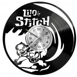 Lilo and Stitch Zegar Ścienny Płyta Winylowa Nowoczesny Dekoracyjny Na Prezent Urodziny