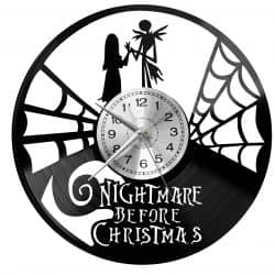 Nightmare Before Christmas Zegar Ścienny Płyta Winylowa Nowoczesny Dekoracyjny Na Prezent Urodziny