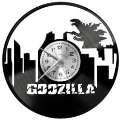 Godzilla Zegar Ścienny Płyta Winylowa Nowoczesny Dekoracyjny Na Prezent Urodziny