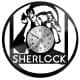 Sherlock Watson Zegar Ścienny Płyta Winylowa Nowoczesny Dekoracyjny Na Prezent Urodziny