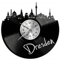 Dresden Zegar Ścienny Płyta Winylowa Nowoczesny Dekoracyjny Na Prezent Urodziny