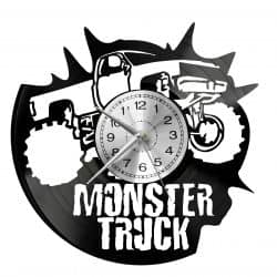 Monster Truck Zegar Ścienny Płyta Winylowa Nowoczesny Dekoracyjny Na Prezent Urodziny