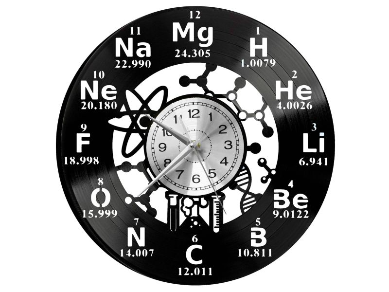 Zegar Chemika Zegar Ścienny Płyta Winylowa Nowoczesny Dekoracyjny Na Prezent Urodziny